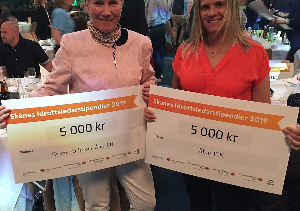 Kerstin Karlström prisades på Skåneidrottens galakväll i Lund den 14:maj