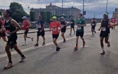 Stockholm Maraton med grönsvarta inslag